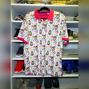 Robert Graham Geometric Skull Heads Colorful Print